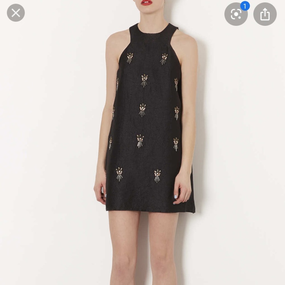 Topshop embellished a-line shift dress - Y2K - Kate Moss